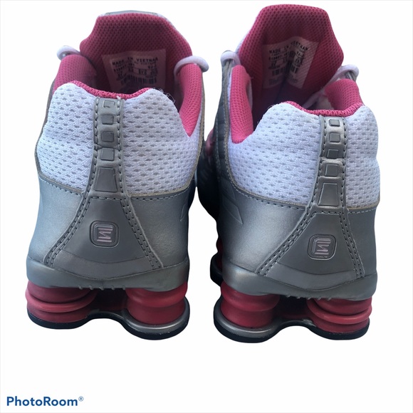 Nike Shox Womens size 5Y Silver Pink - Picture 3 of 7